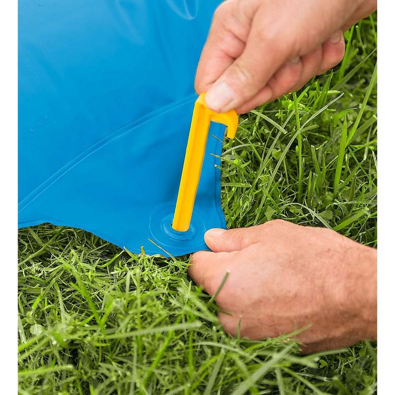 HearthSong Strike Zone 18'L Bowling Water Slide with Two Speed Boards for Outdoor Active Play