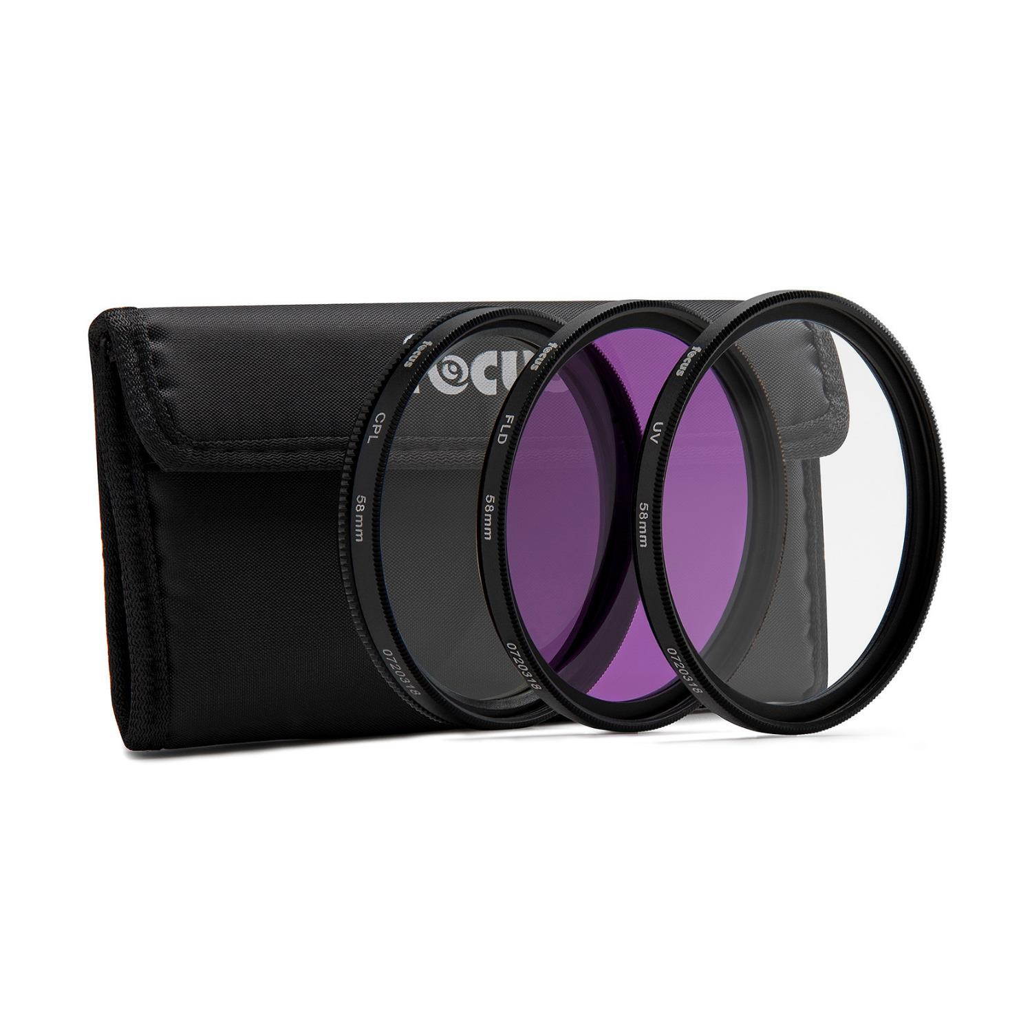 Top Brand 58mm Lens Filter Kit for Canon Digital SLR Cameras