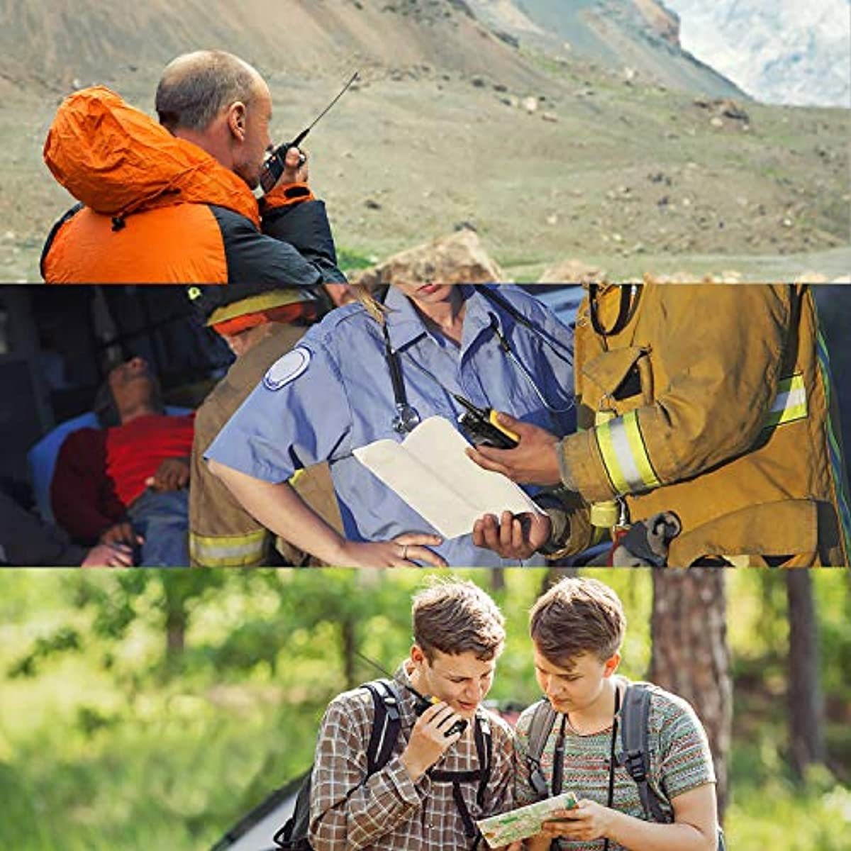 Baofeng GT-3TP Mark-III Tri-Power 8/4/1W Two-Way Radio Transceiver, Dual Band 136-174/400-520 MHz 8W, High Gain Antenna, Upgraded Chip, Remote Speakers, Programming Cable, Orange and Black, 5 Pack