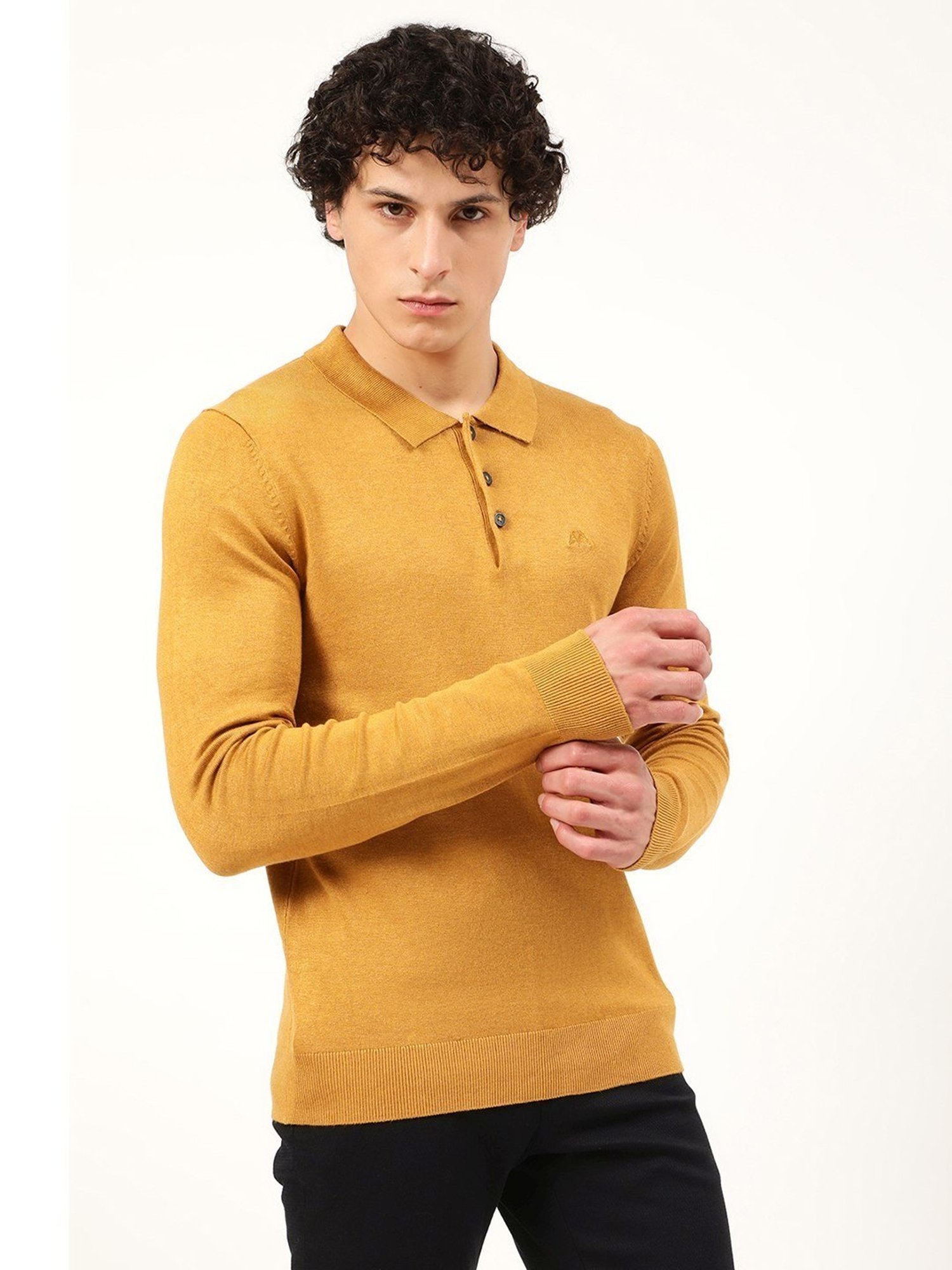 Lindbergh Camel Melange Slim Fit Sweater