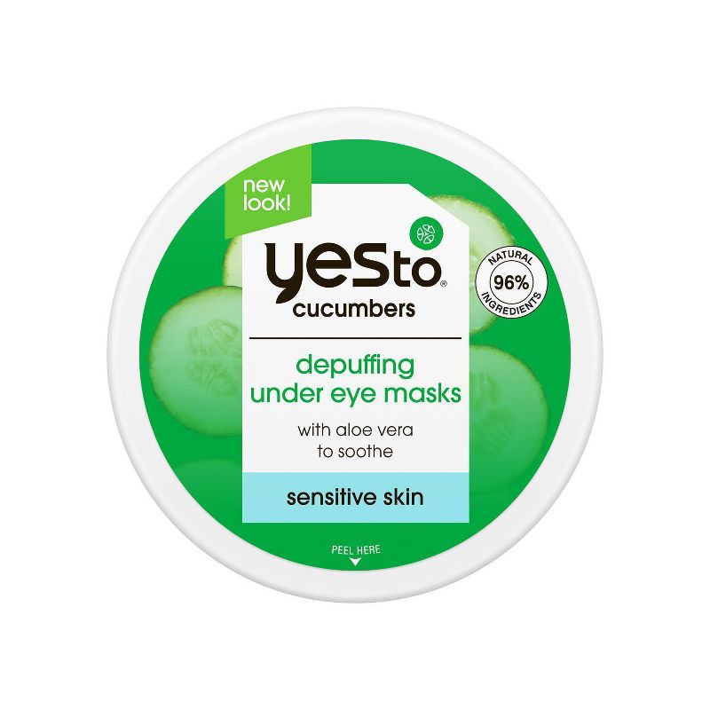 Yes To Cucumbers Depuffing Under Eye Masks - 16ct