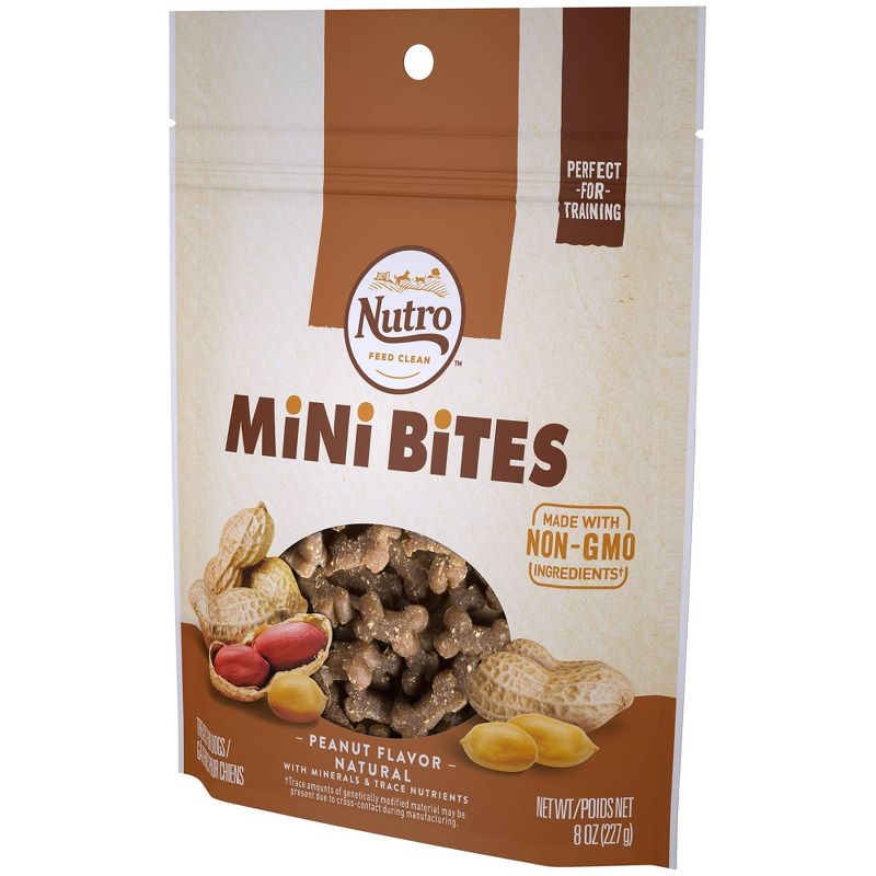 Nutro Feed Clean Mini Bites Peanut Butter Dog Treats - 8oz