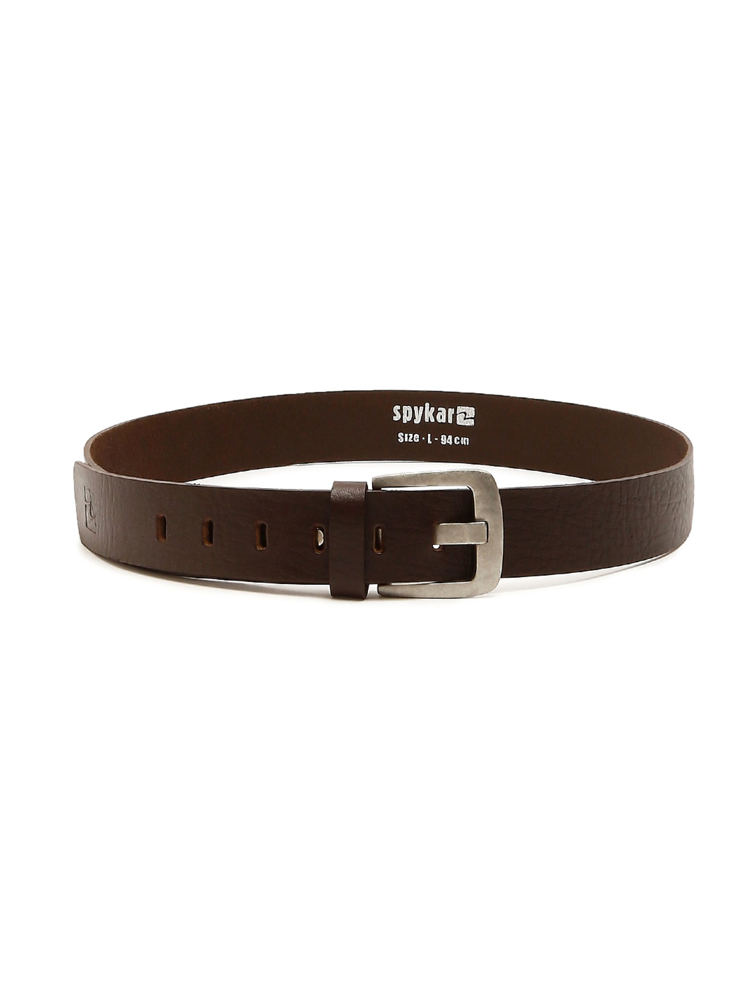 Fossil Julian Black Leather Solid Waist Belt