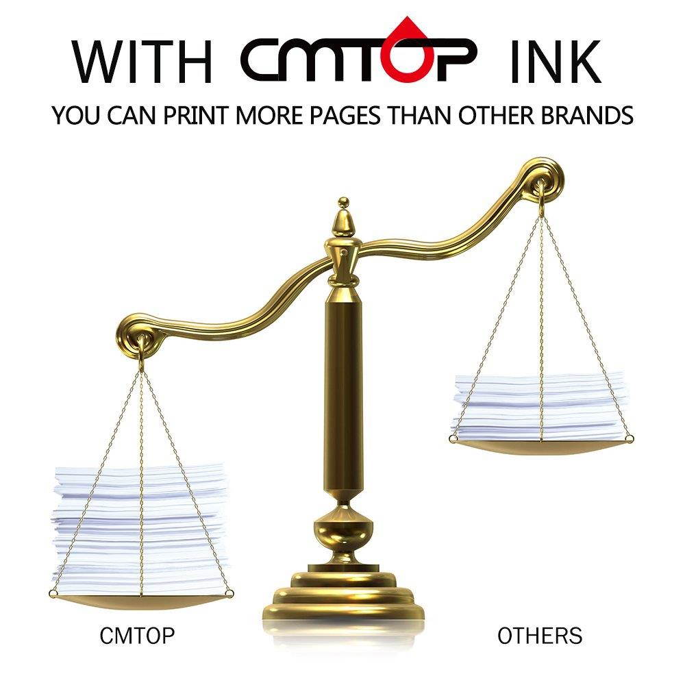 5 Packs CMTOP 932XL 933XL Ink Compatible for HP 932 933 XL 932XL 933XL Ink Cartridges, High Yield, Work with HP Officejet 6600 6700 6100 7612 7610 7110 Printers (2 Black 1 Cyan 1 Magenta 1 Yellow)