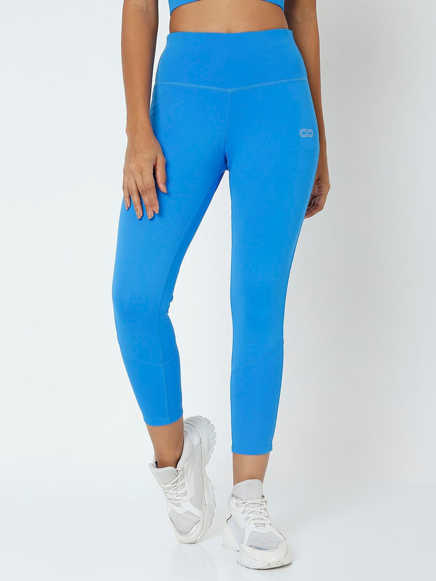 SILVERTRAQ Blue Logo Print Leggings