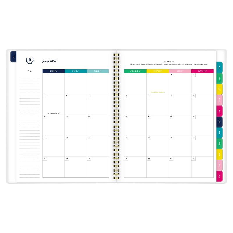 Undated Teacher Planner 8.5" x 11" Large Weekly Lesson Plan Book Botanical Floral - TF Publishing