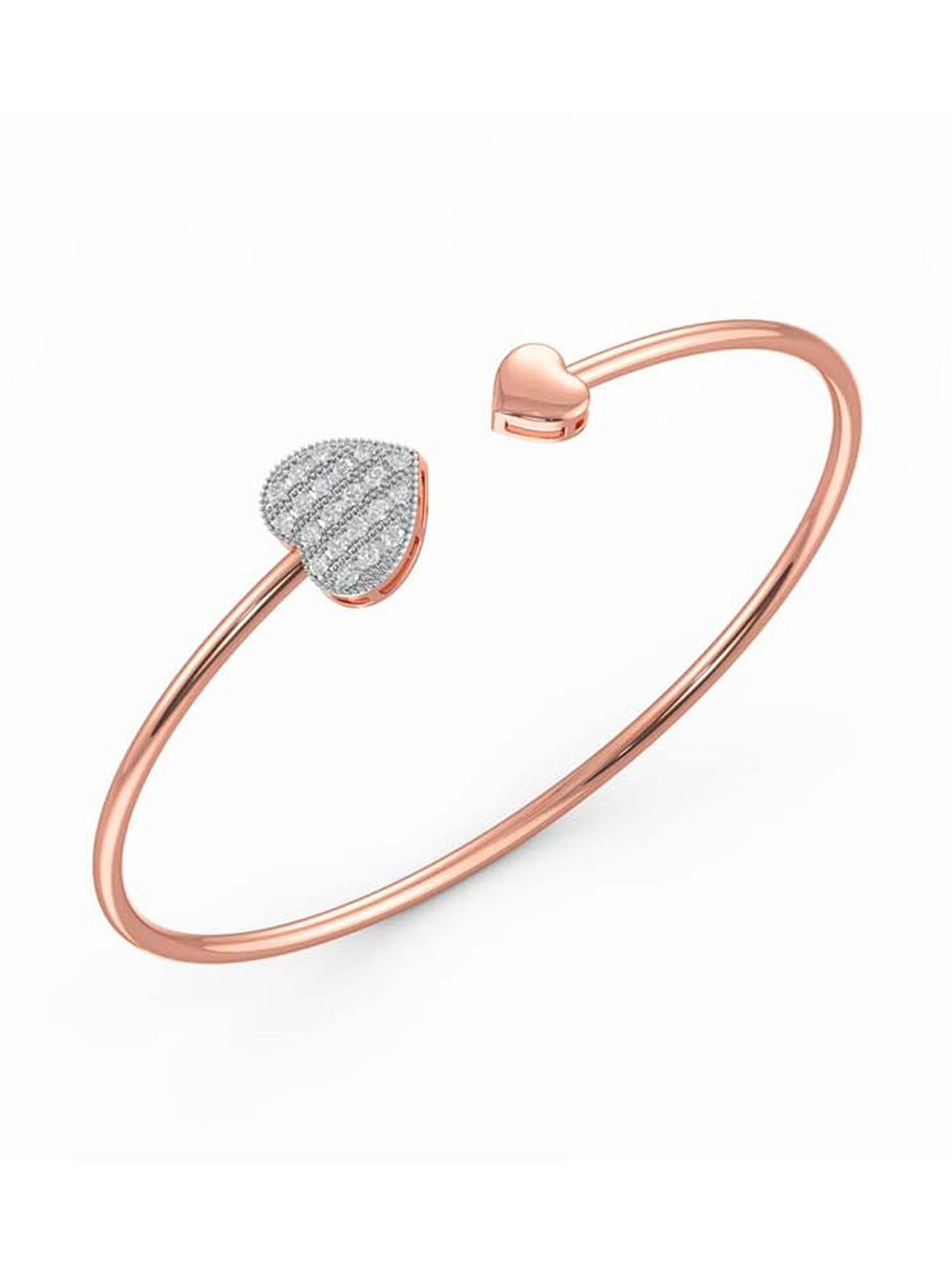 Joyalukkas 18k Rose Gold & Diamond LOVE Bracelet for Women