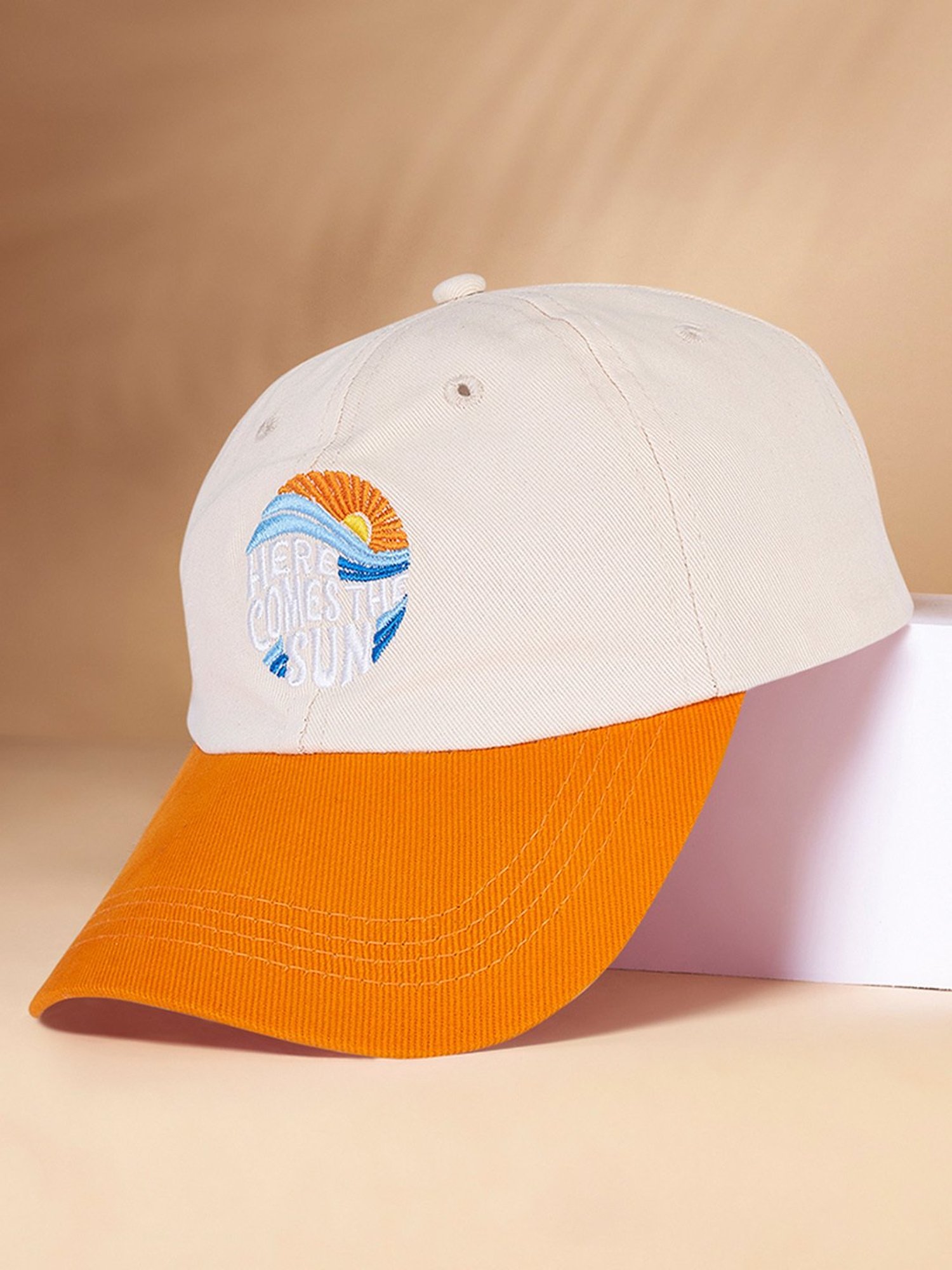 HauteSauce White Embellished Baseball Cap