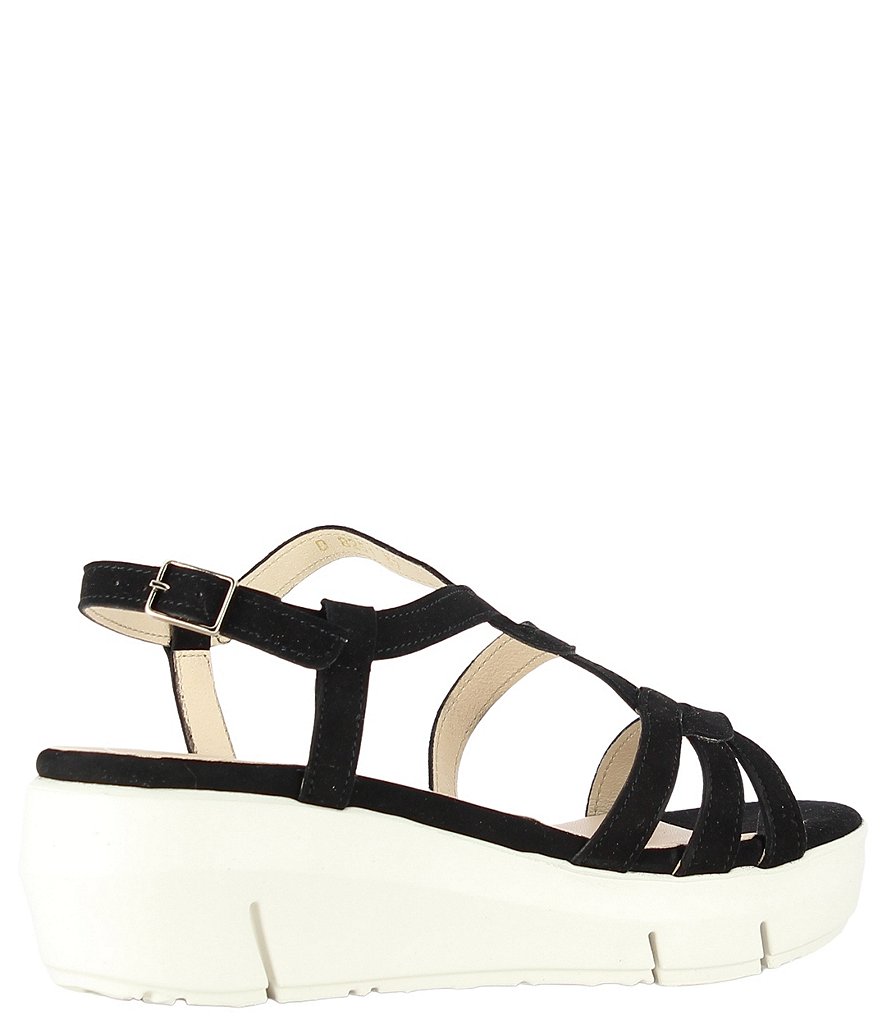Wonders Lynn Suede Extra Light Platform Wedge Sandals