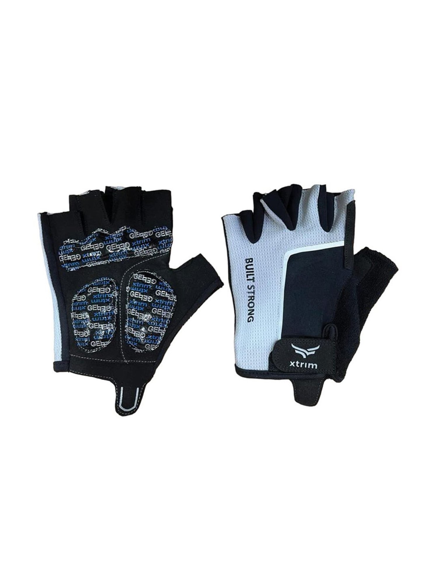 Protoner Gym Gloves with Padded Palm and Wrist Support (Black)