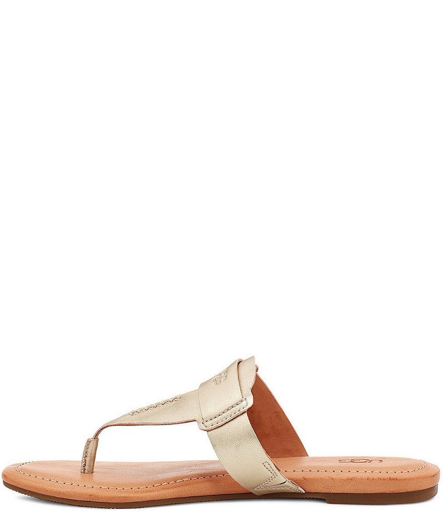 UGG&reg; Gaila Leather Thong Sandals