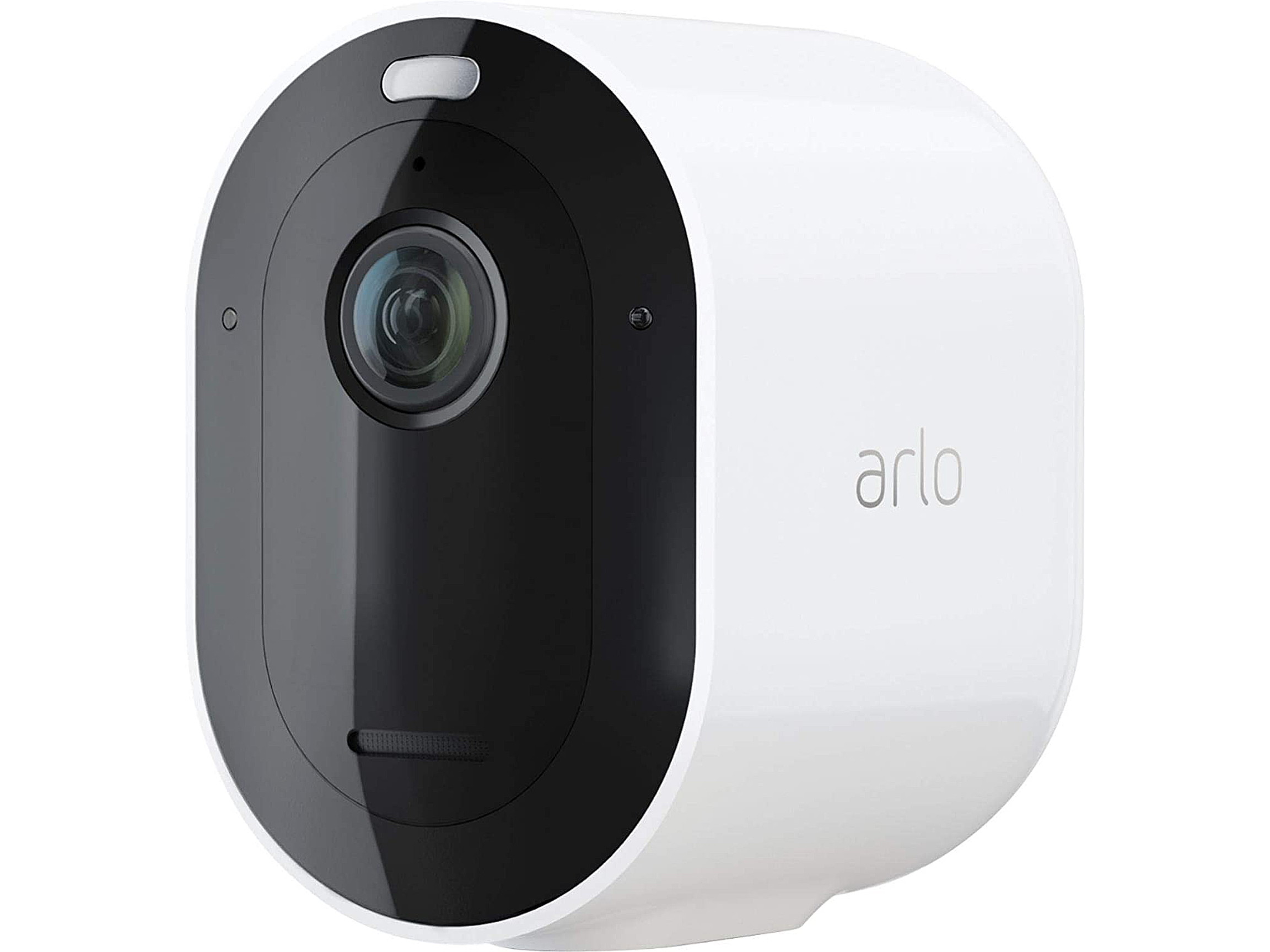 Arlo Pro 4 Wire-Free Spotlight Camera - 1 Camera Pack - 2K Video with HDR | Indoor/Outdoor Security Cameras with Color Night Vision, Spotlight, 160&deg; View, 2-Way Audio, Siren - White