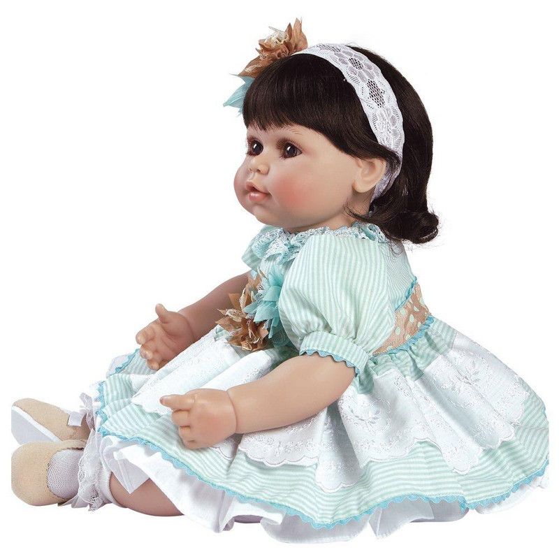 Adora Toddler Doll Honey Bunch Doll with a Stretch lace Headband Decorated with Hand Made Fabric Flowers