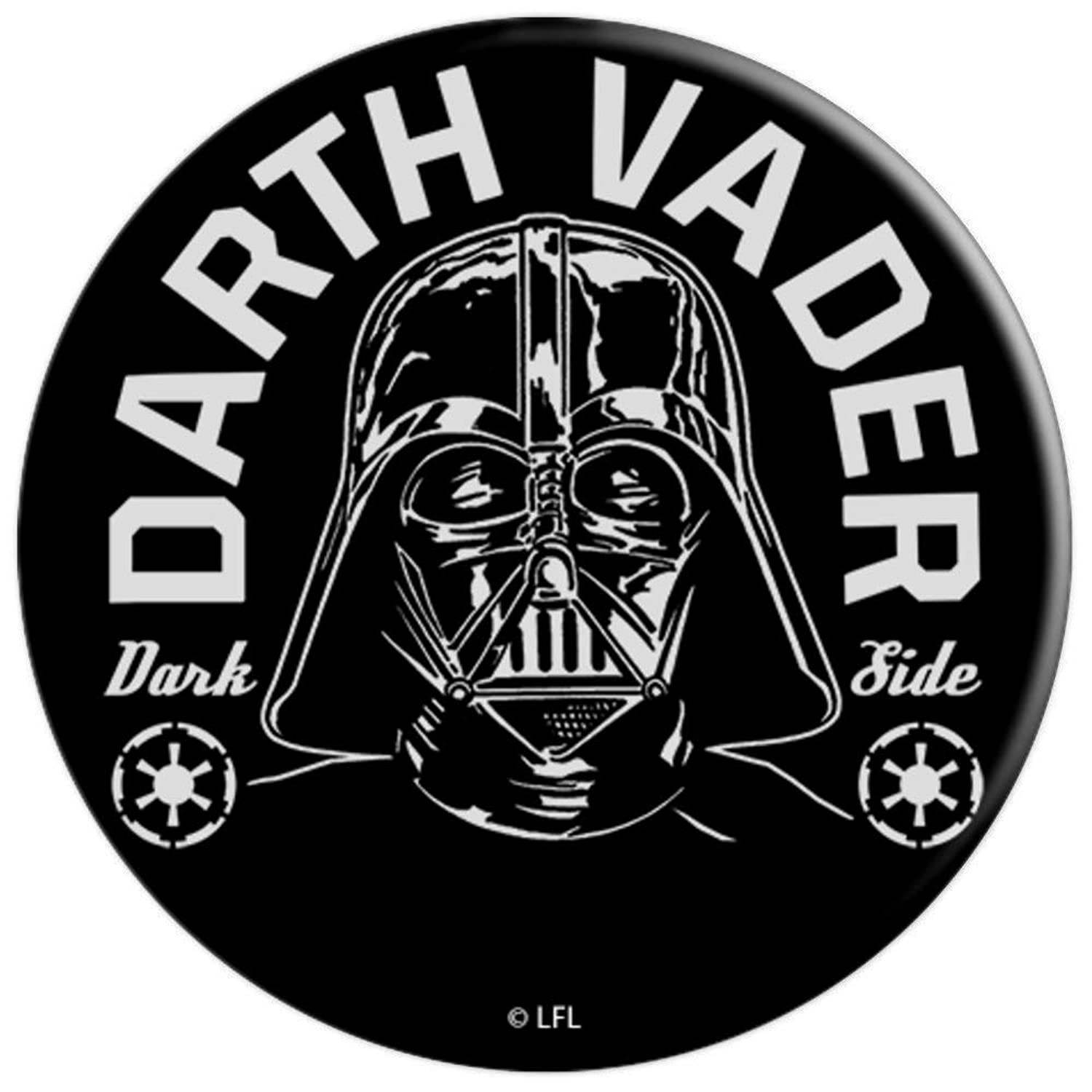 Star Wars Darth Vader Dark Side Black And White PopSockets Grip and Stand for Phones and Tablets