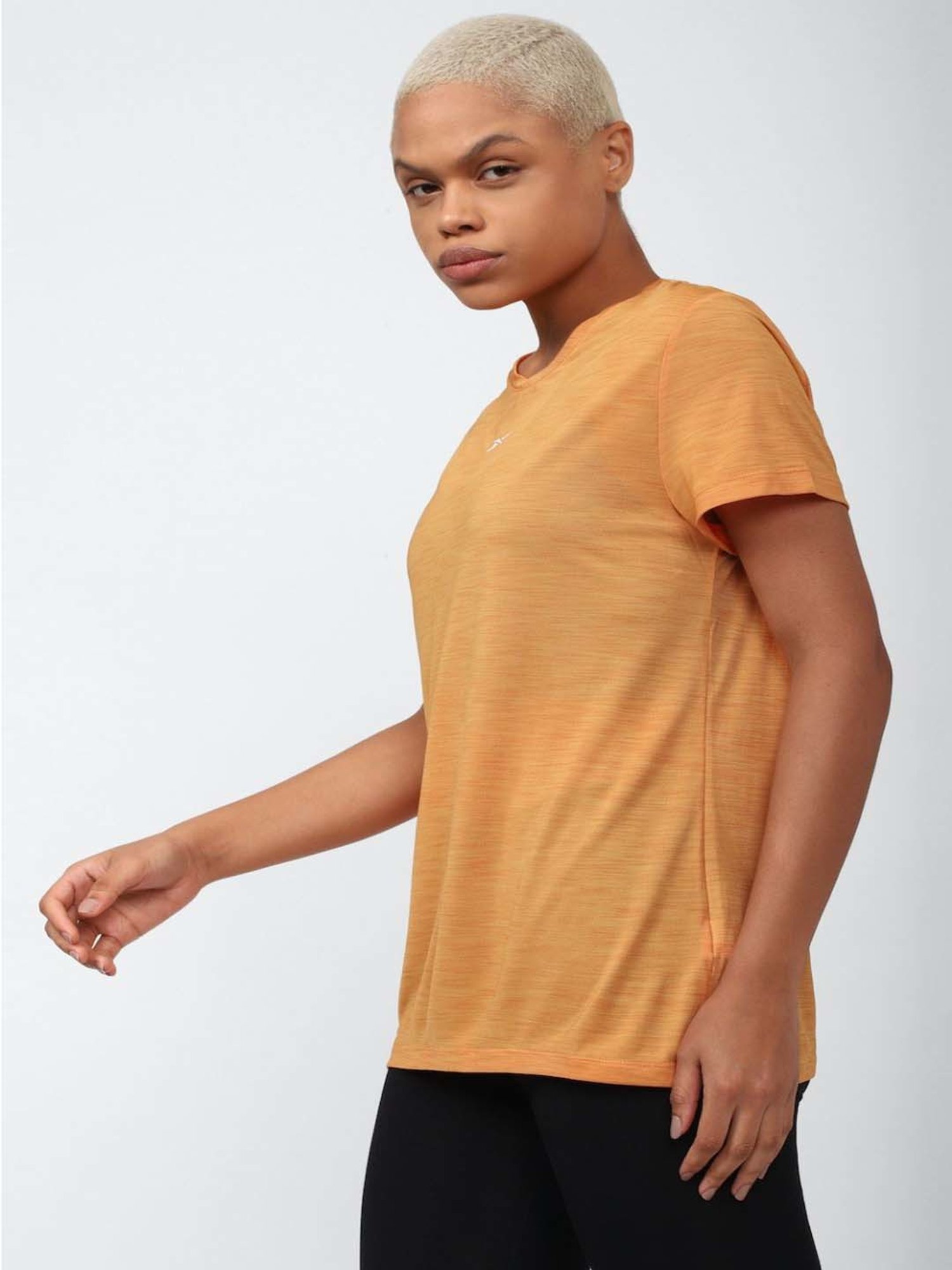 Reebok Peach Regular Fit T-Shirt