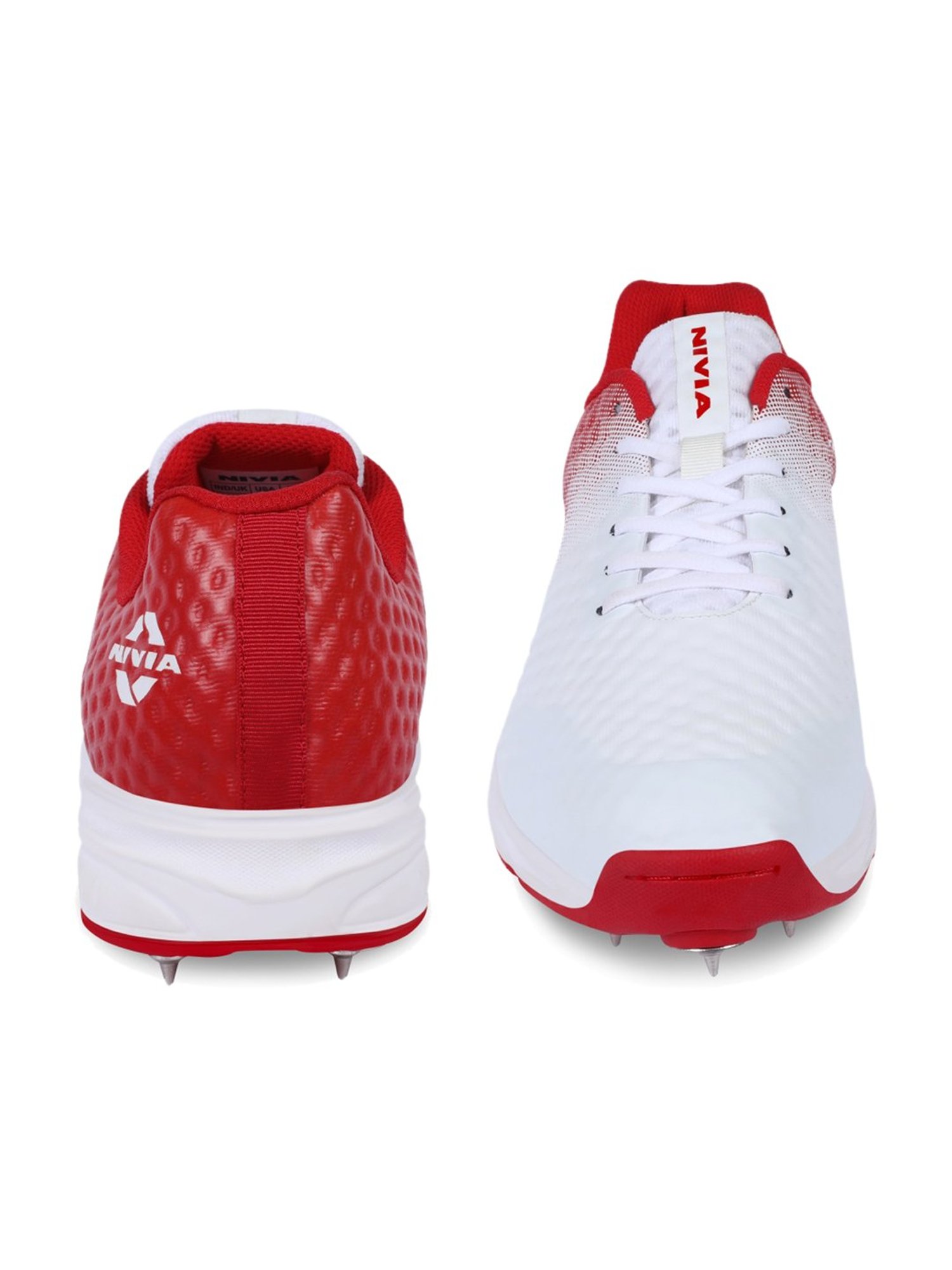 Nivia Men's crick-1000 White Cricket Shoes