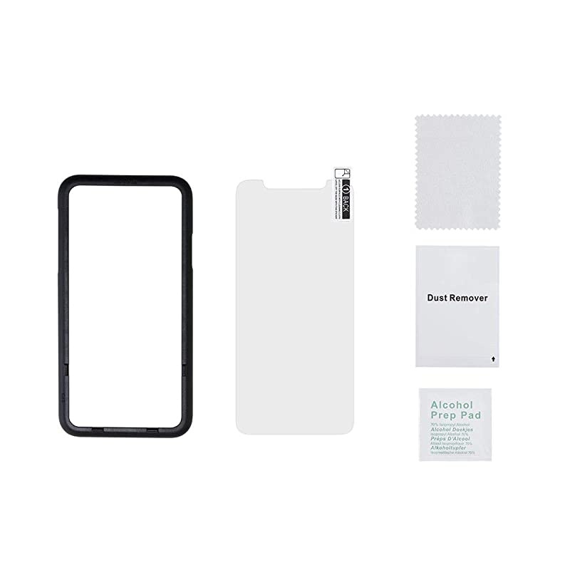 Tempered Glass Screen Protector 2 Pack for iPhone Xs HiGradeCase Friendly Fit Includes Applicator Form Collection