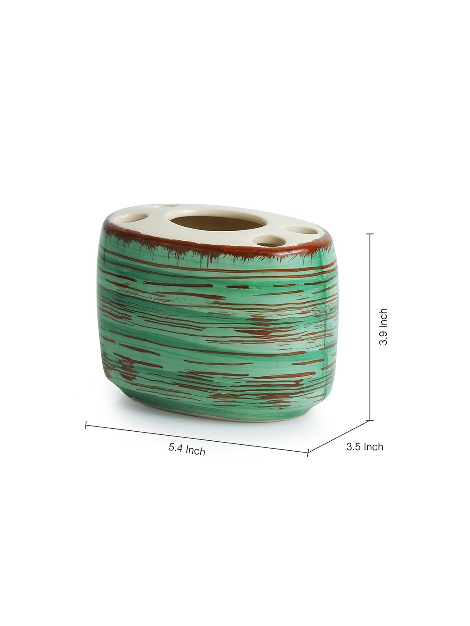 VarEesha Aztec Multicolor Ceramic Bath Accessories - Set of 2