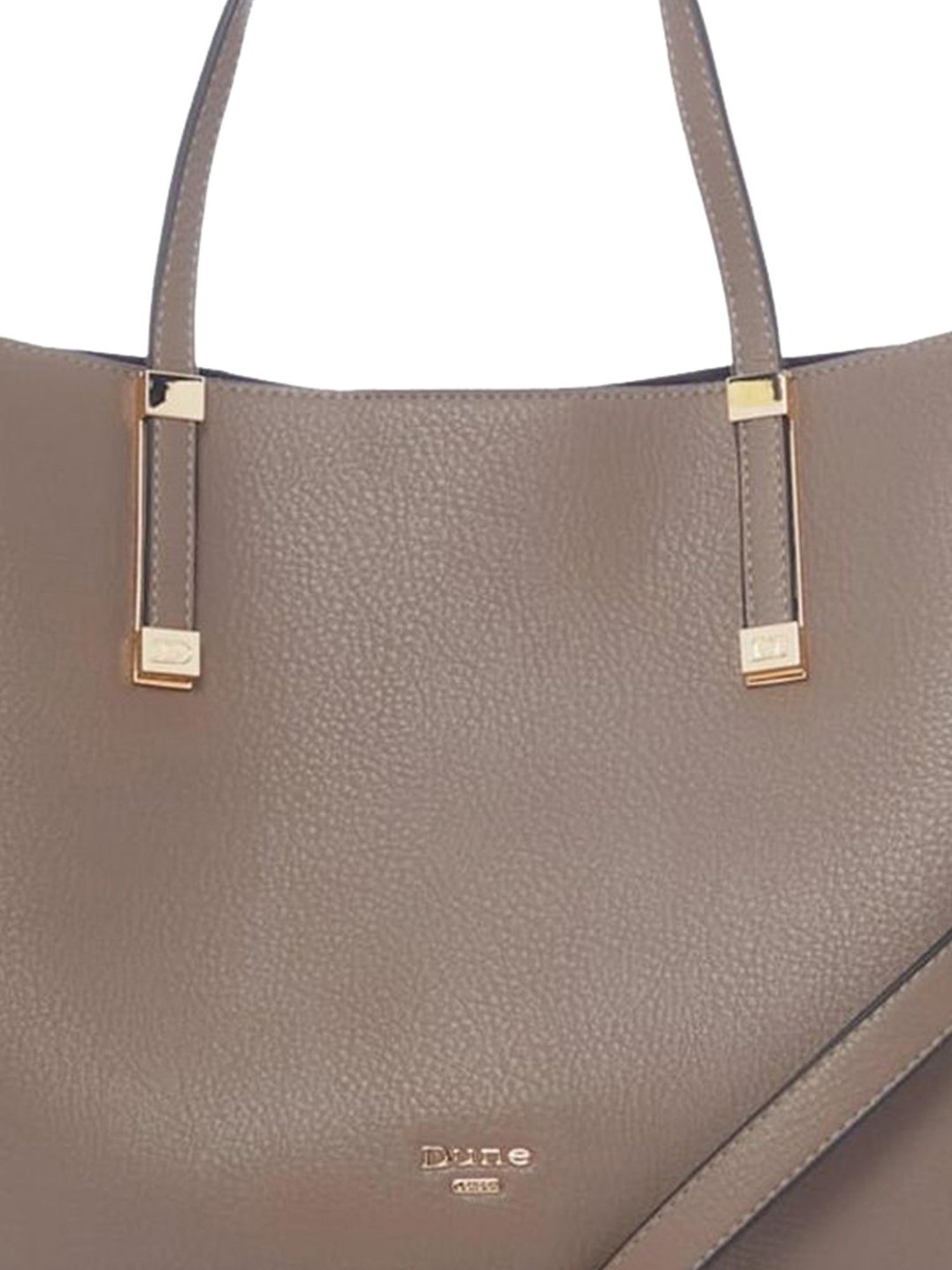 DUNE LONDON Beige Solid Medium Handbag