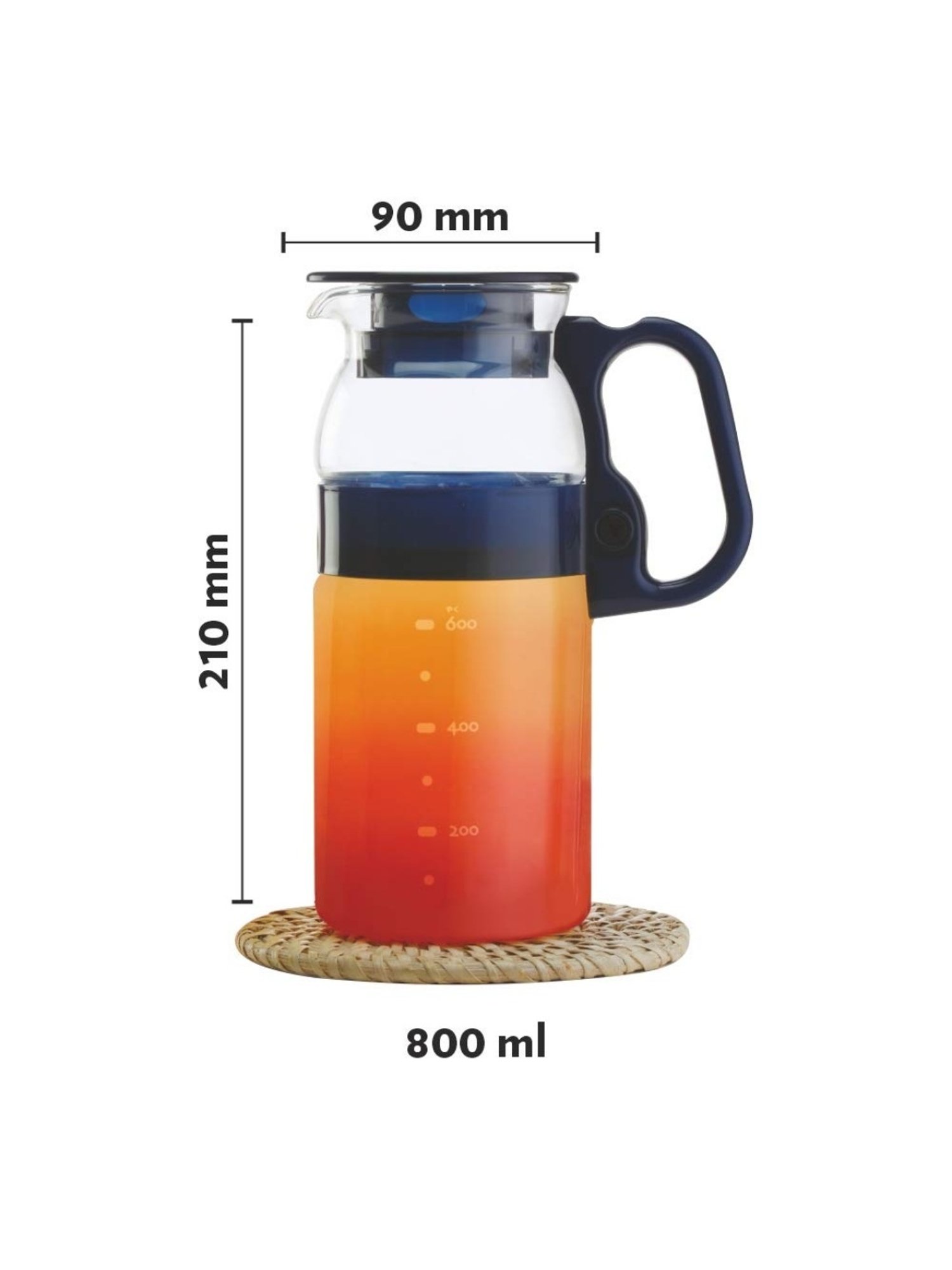 Borosil Silver Stainless Steel Wonder Jug (5700 ML)