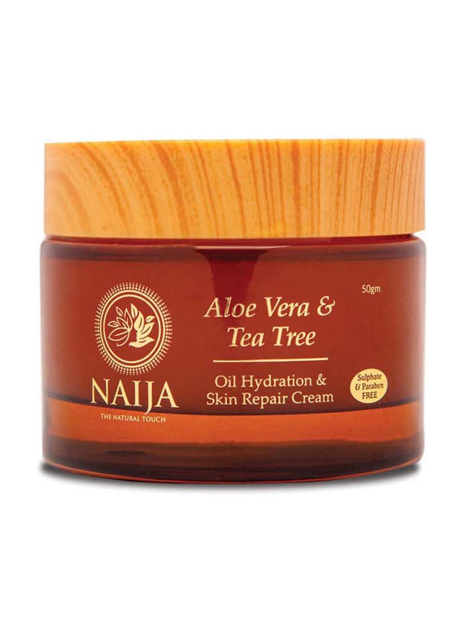 NAIJA Aloe Vera-Tea Tree Oil Hydration and Skin Repair Cream - 50 gm