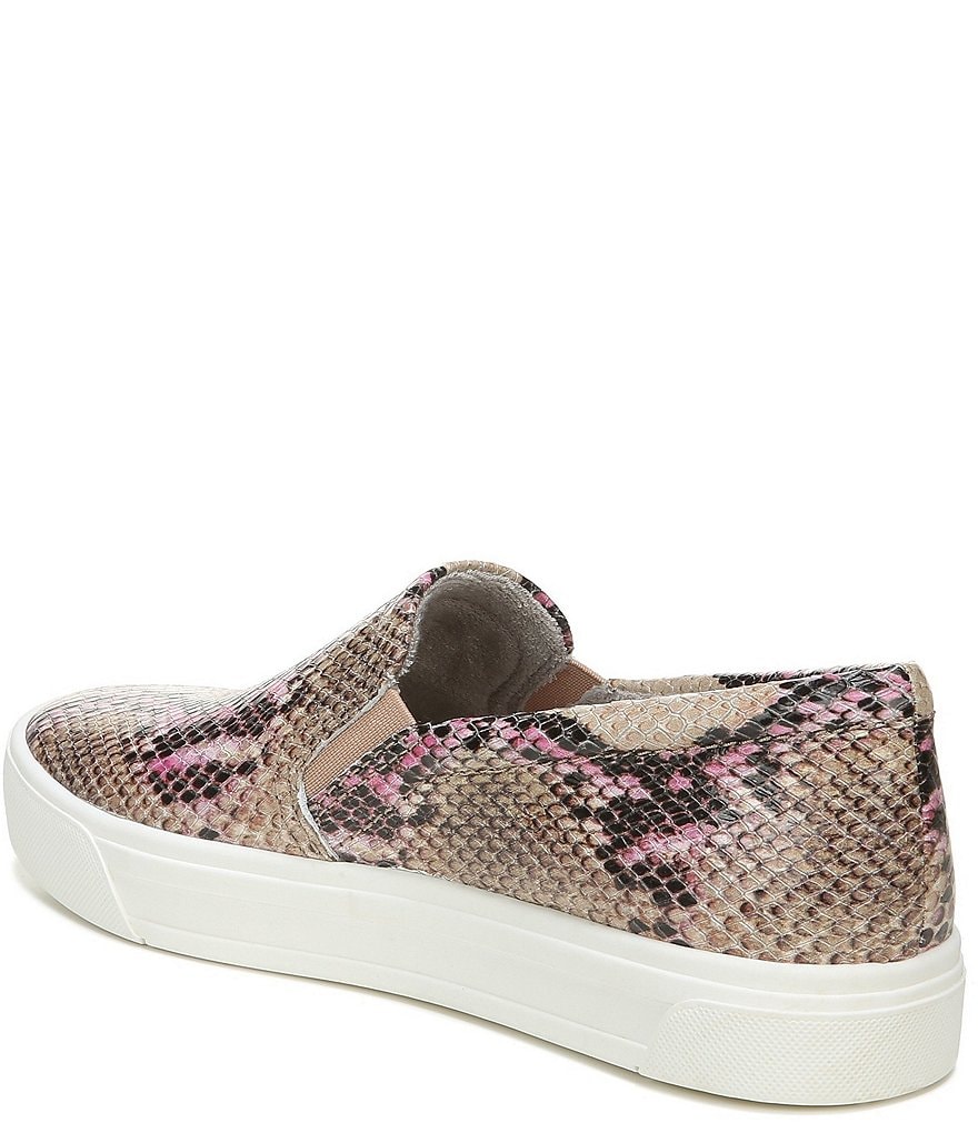 Naturalizer Aileen Snake Print Leather Slip-On Sneakers