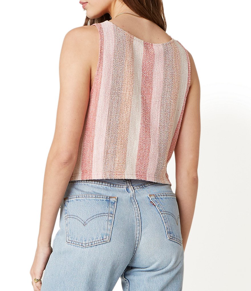 BB Dakota by Steve Madden Right Down The Line Stripe Sleeveless Tank Top