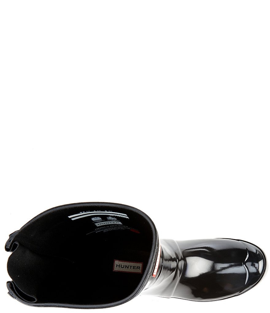 Hunter Back Adjustable Short Gloss Rain Boots