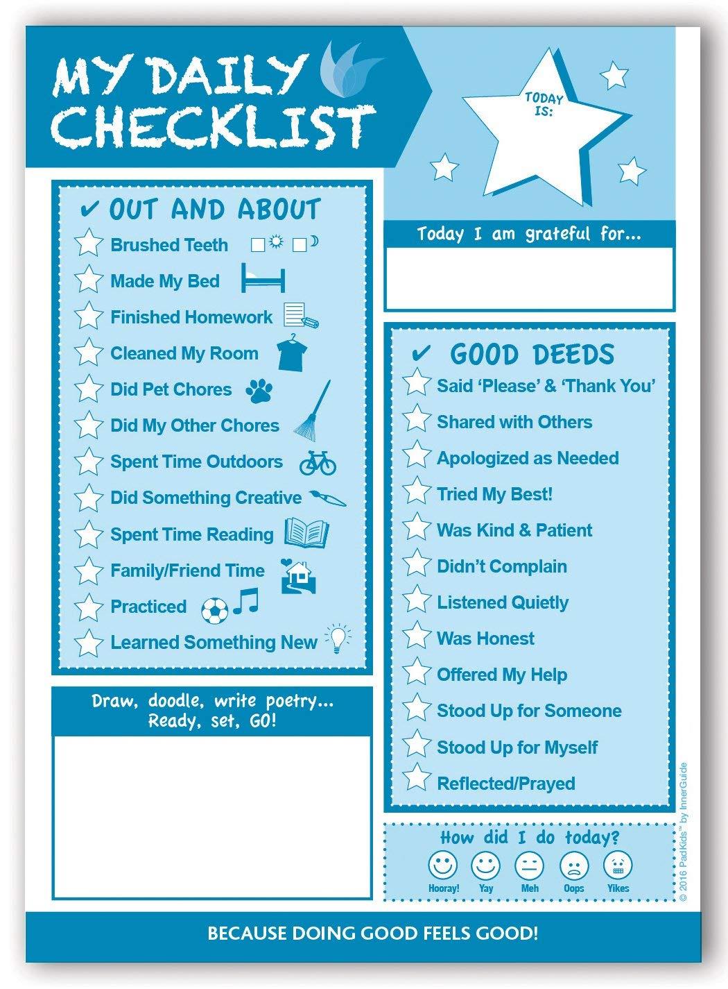 InnerGuide 90-Day Kids Daily Checklist Pad