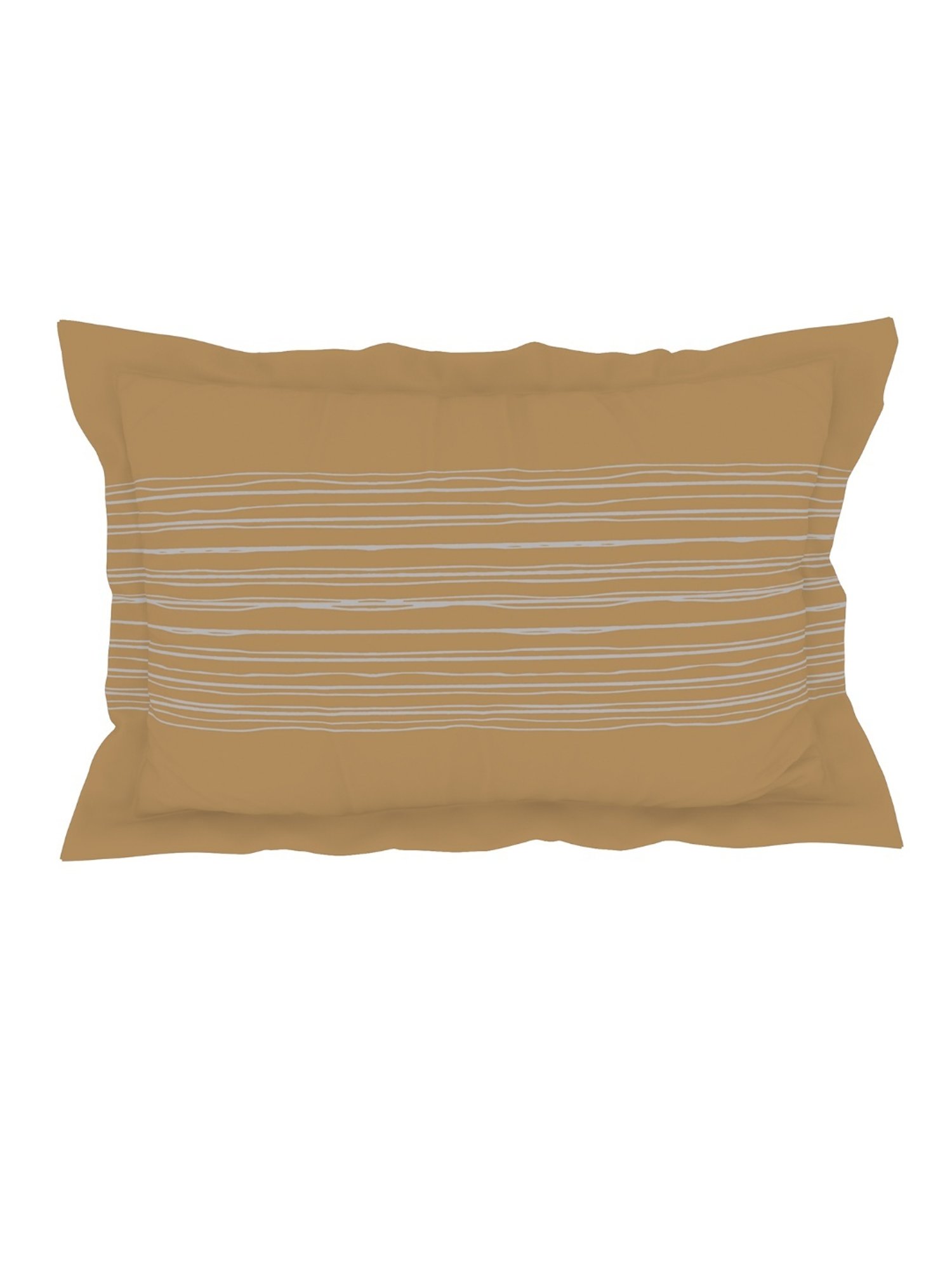 Spaces Geospace Geometric Grey 144 TC Cotton Single Bedsheet With Pillow Cover