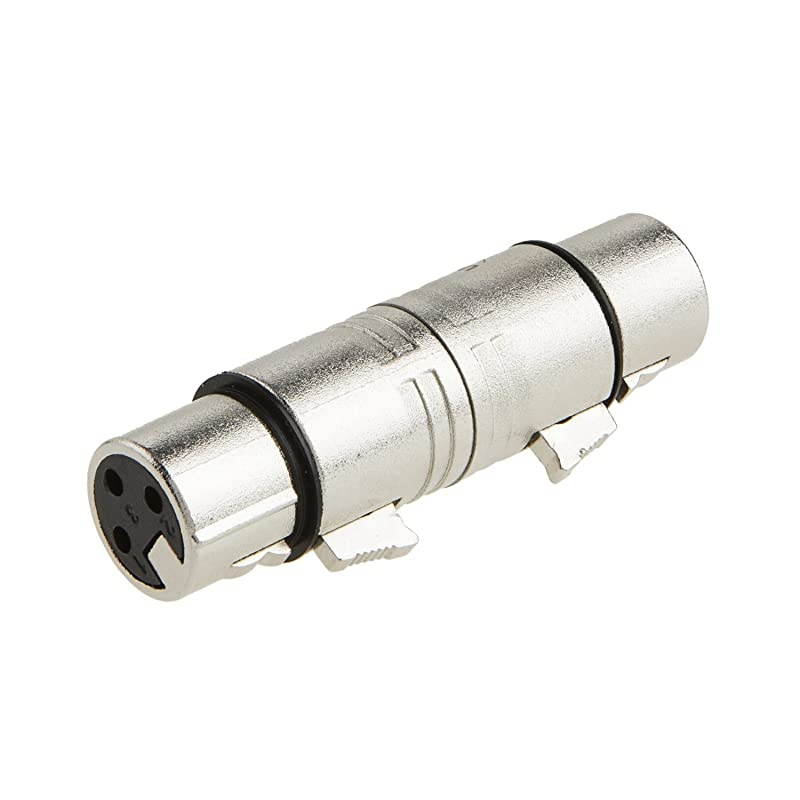 5Pair XLR Female to Female XLR Male to Male 3PIN Adapter Connector Compatible MicrophoneMixerSilver