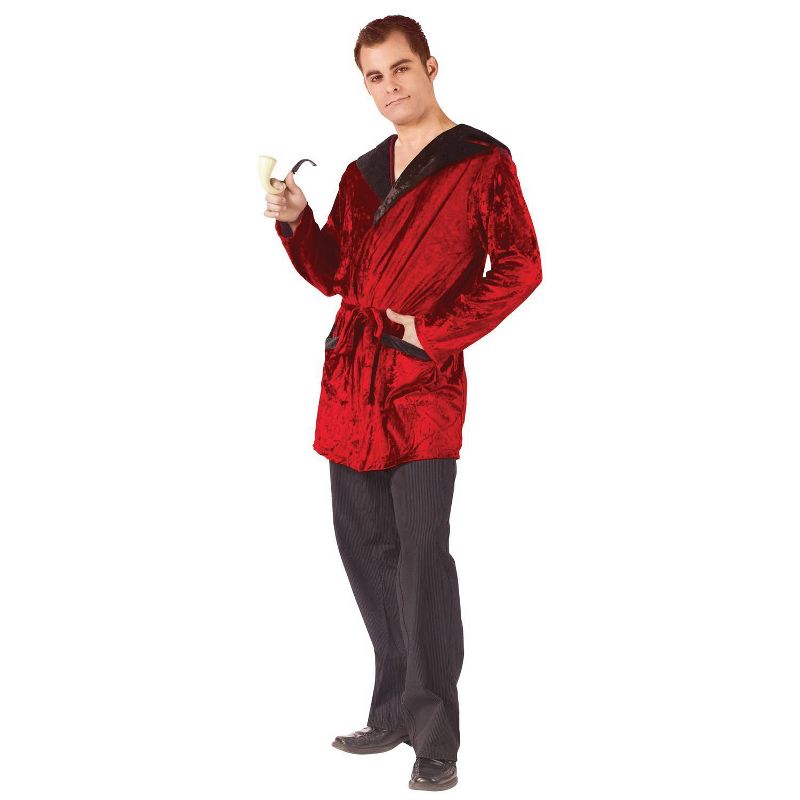 Adult Smoking Robe Velvet Halloween Costume Accessory One Size
