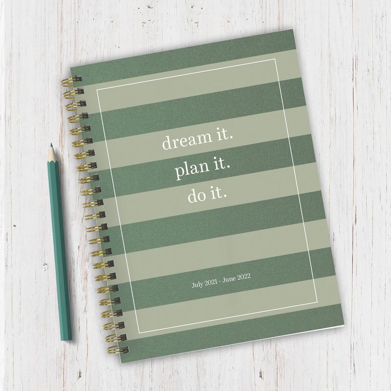 2021-22 Academic Planner 6" x 8" Dream Plan Do Daily/Weekly/Monthly - The Time Factory