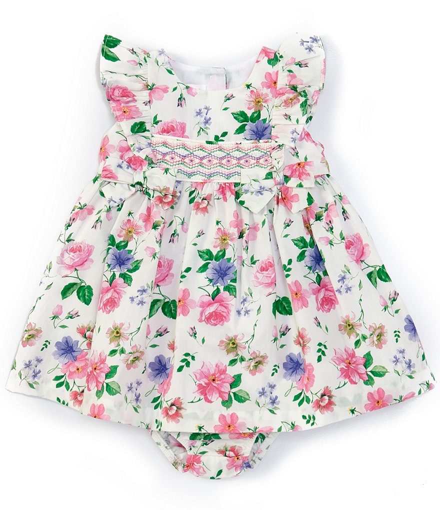 Habitual Baby Girls 12-24 Months Flutter-Sleeve Striped Faux-Wrap Dress