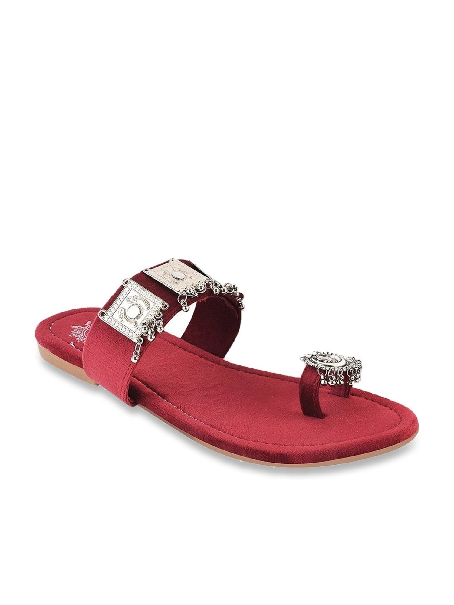Shoetopia Women's Cherry Toe Ring Sandals