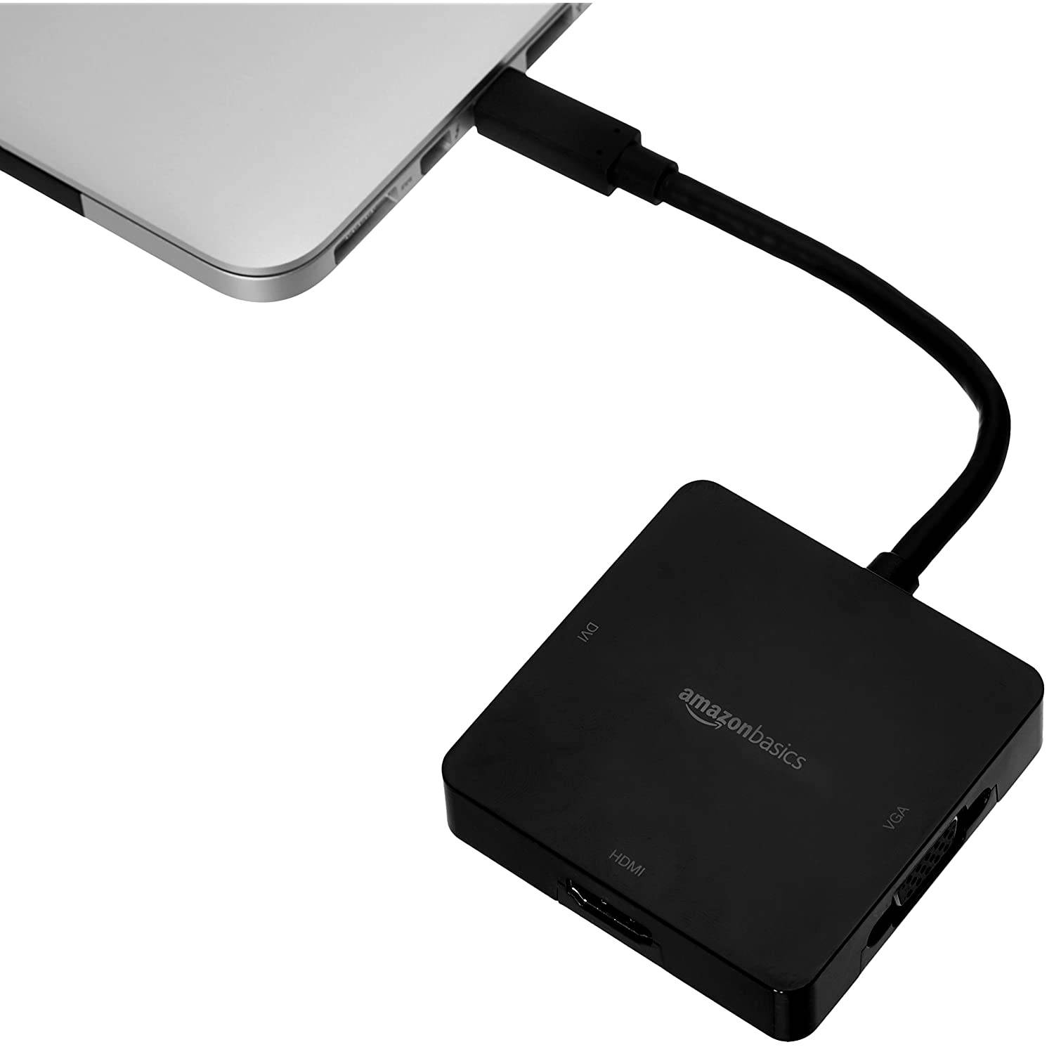 AmazonBasics Mini DisplayPort to HDMI/DVI/VGA Adapter - Black, 5-Pack