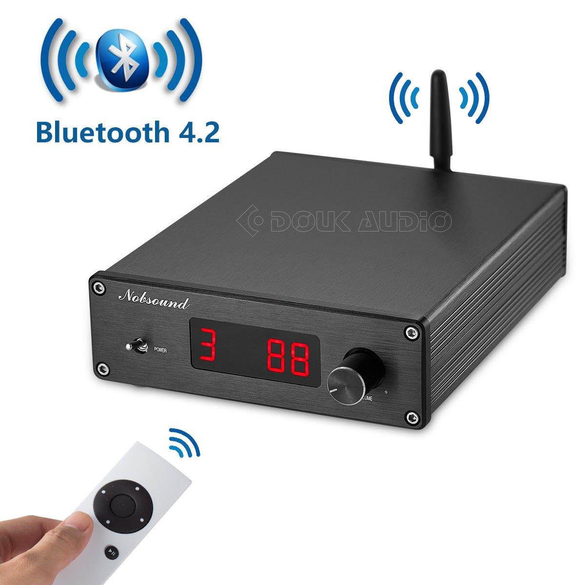 Nobsound PGA2310 Bluetooth 4.2 Audio Receiver Hi-Fi Preamplifier Remote Control