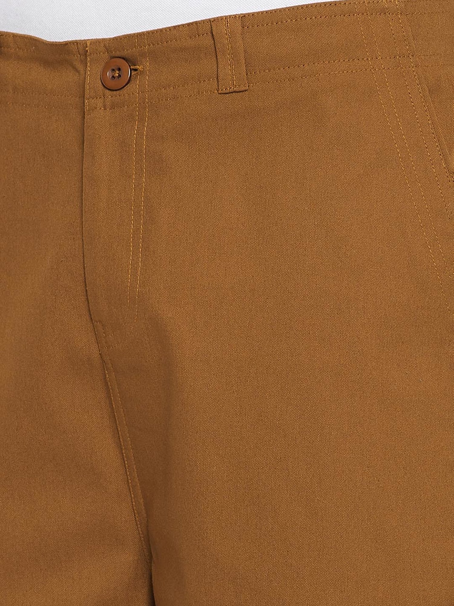 Hypernation Mustard Regular Fit Cargo Shorts