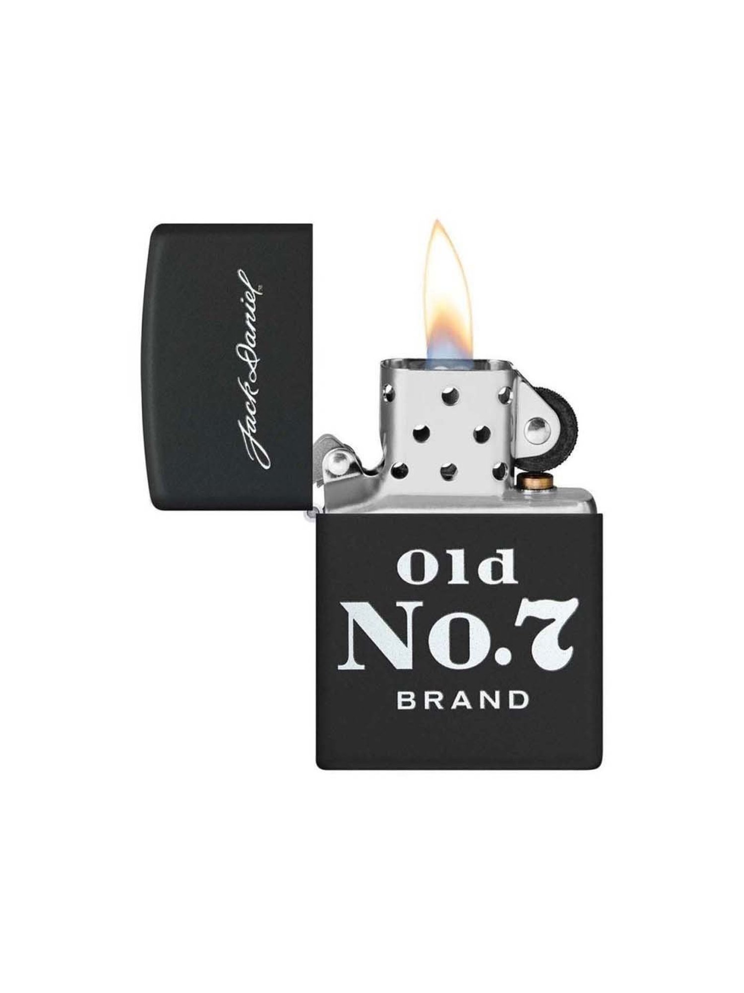 Zippo Black Brass Jack Daniels Windproof Pocket Lighter