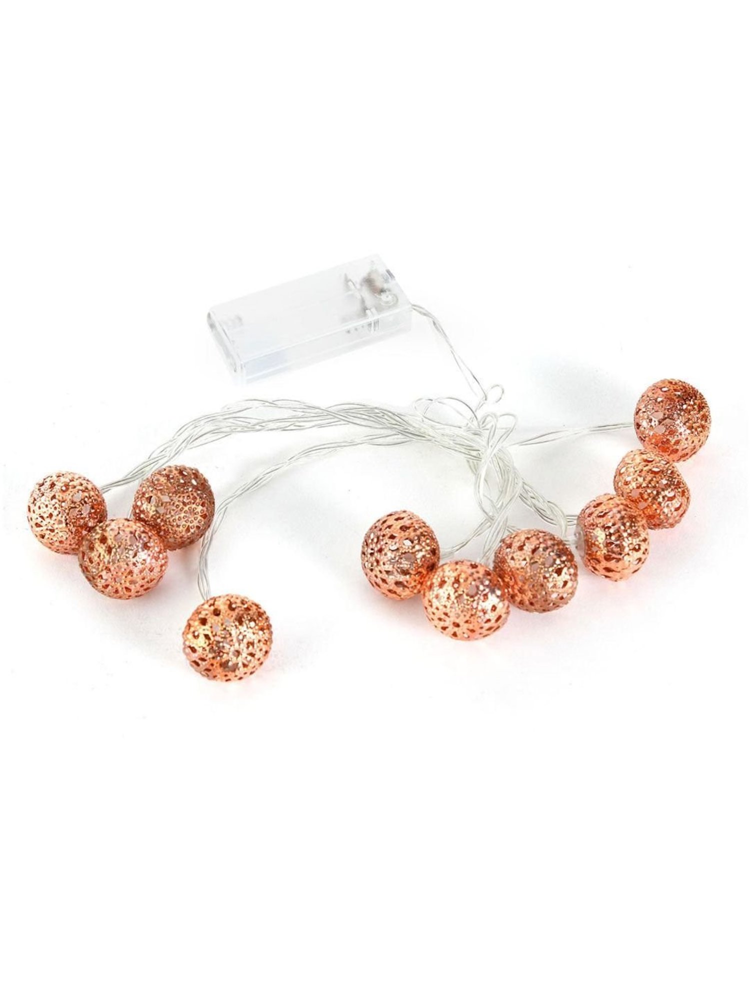 @home Brown Plastic 10-In-1 Festiva Sphere String Light