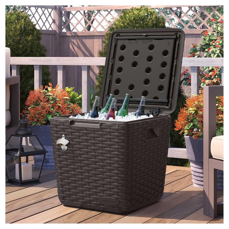 Slat Top Serving Cart - Gray - Apollo Outdoor