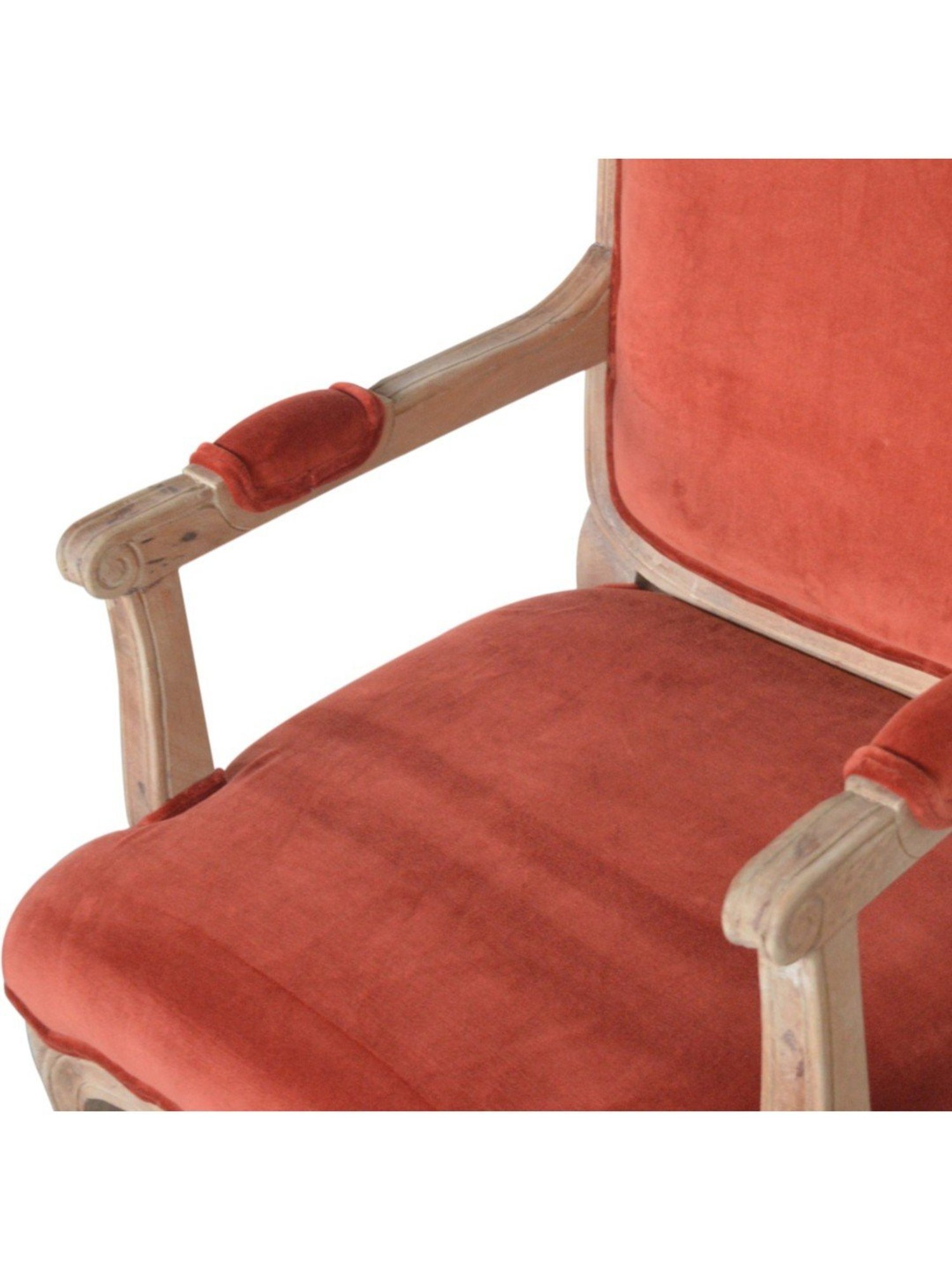 Artisan Furniture Brick Red Wood French Style Chair