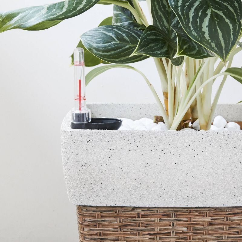 Martha Square Self-Watering Planter Sandy Brown - Vifah