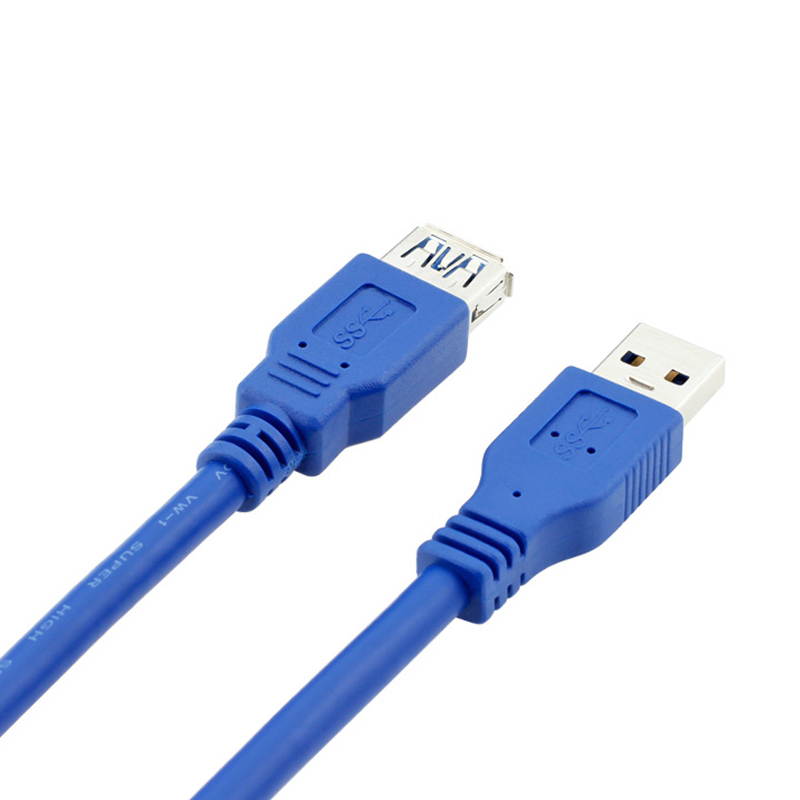 EnLabs USB Extension Cable,USB 3.0 Extension Cable/USB 3 A-Male to A-Female Cable in Blue, 0.3m/1FT