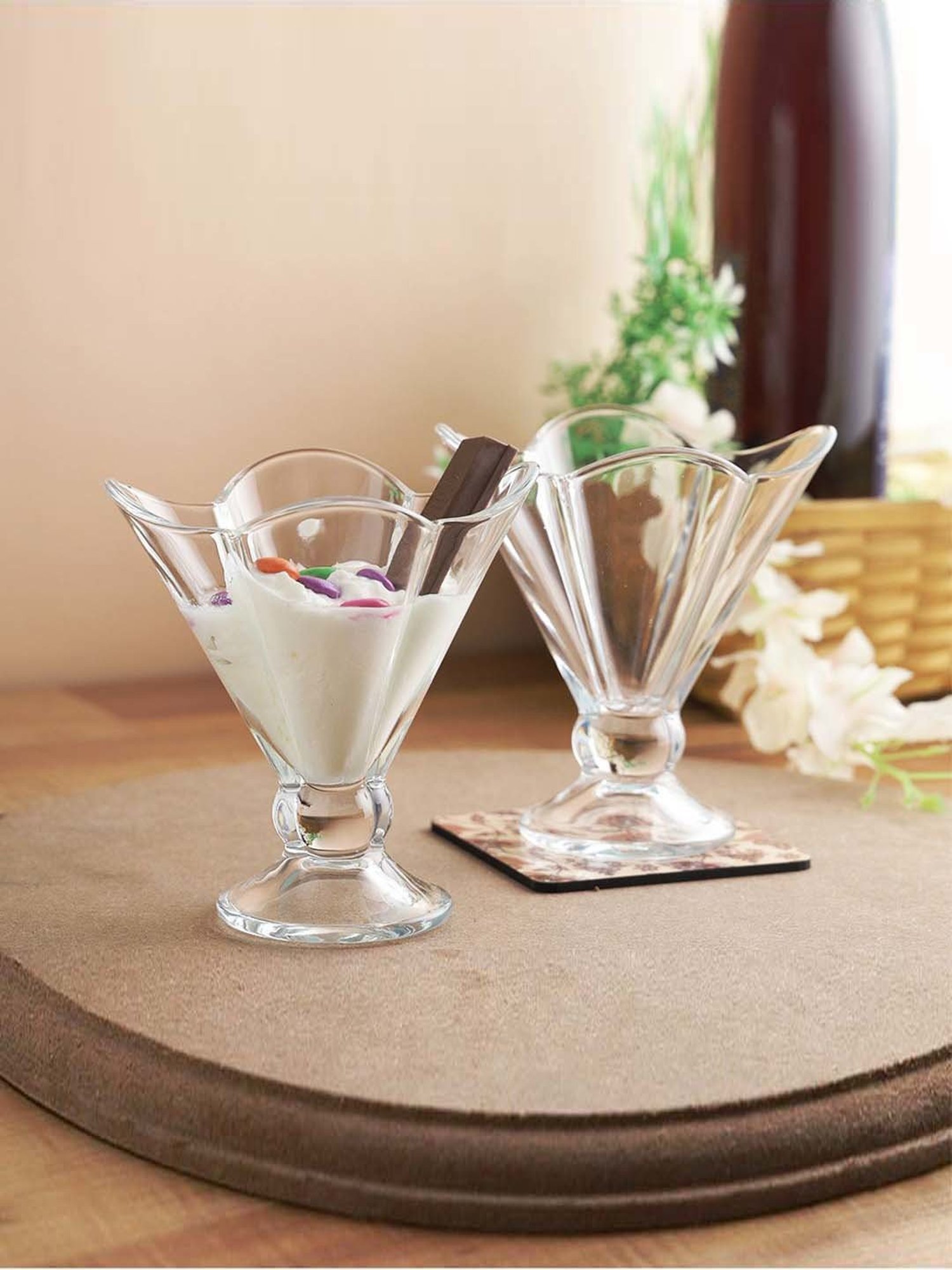 Pasabahce Transparent Iceville Ice Cream Cup (0.21 L) - Set of 2