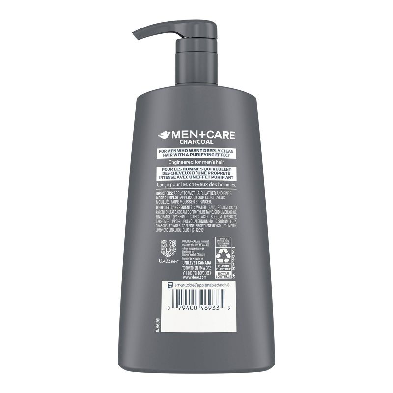 Dove Men + Care Elements Charcoal Fortifying Deep Cleanse Shampoo - 25.4 fl oz