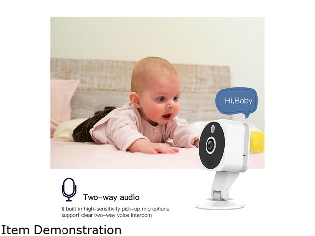 Inland NexHT Security Camera 1080p Full Wireless IP Surveillance System with Zoom, Night Vision, Two-Way Audio, Cloud Storage, Motion Alerts