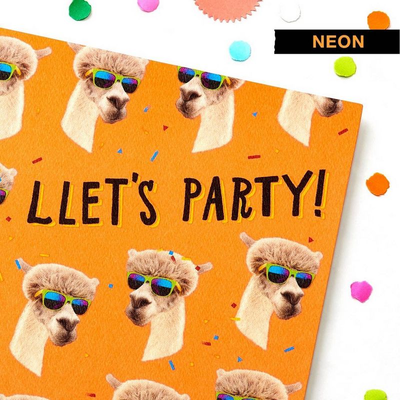 Birthday Card Funny Llamas