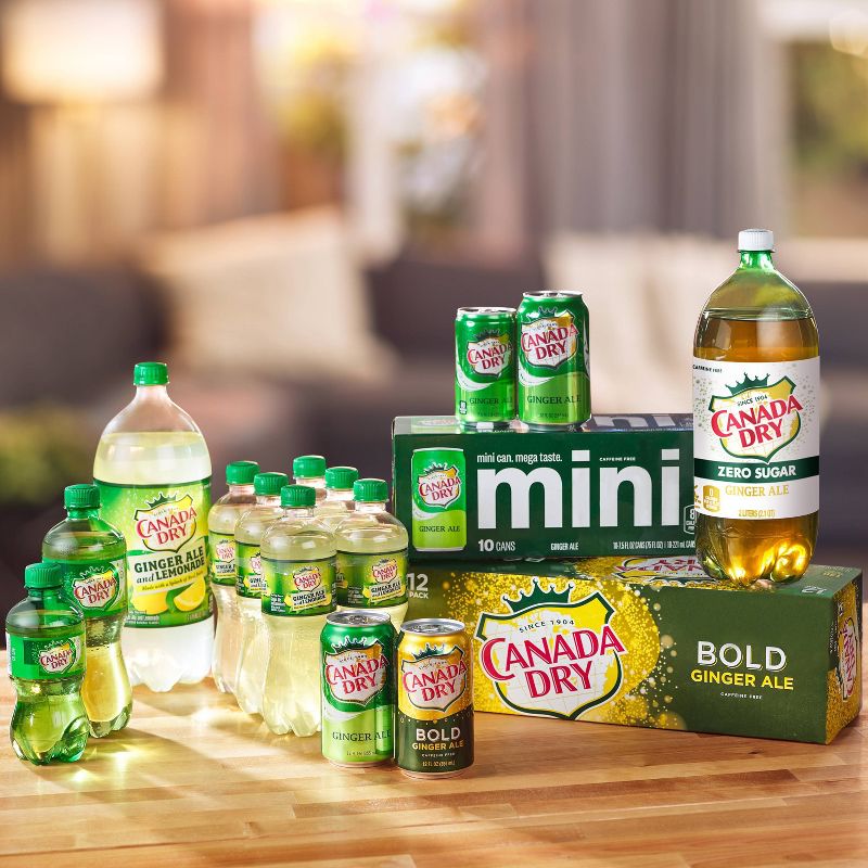 Canada Dry Zero Sugar Cranberry Ginger Ale Soda -12 fl oz cans, 12 pack