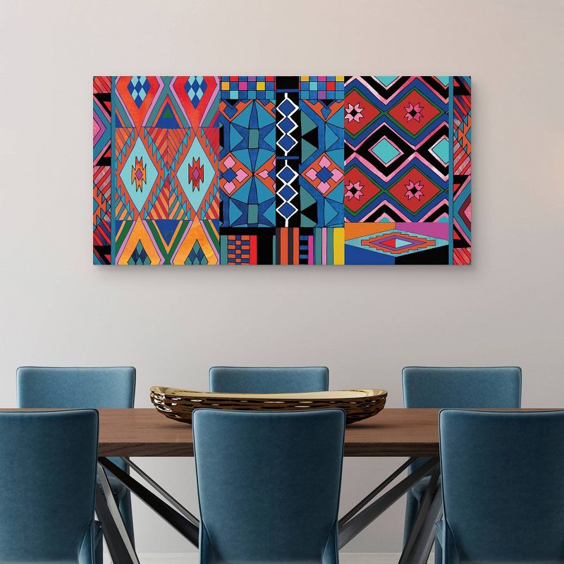 24" x 48" Geometric by Nikki Chu Canvas Art Print - Masterpiece Art Gallery